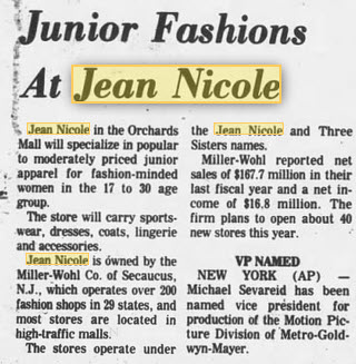 Jean Nicole - Marianne - Old Mention In St Joe Paper 1979